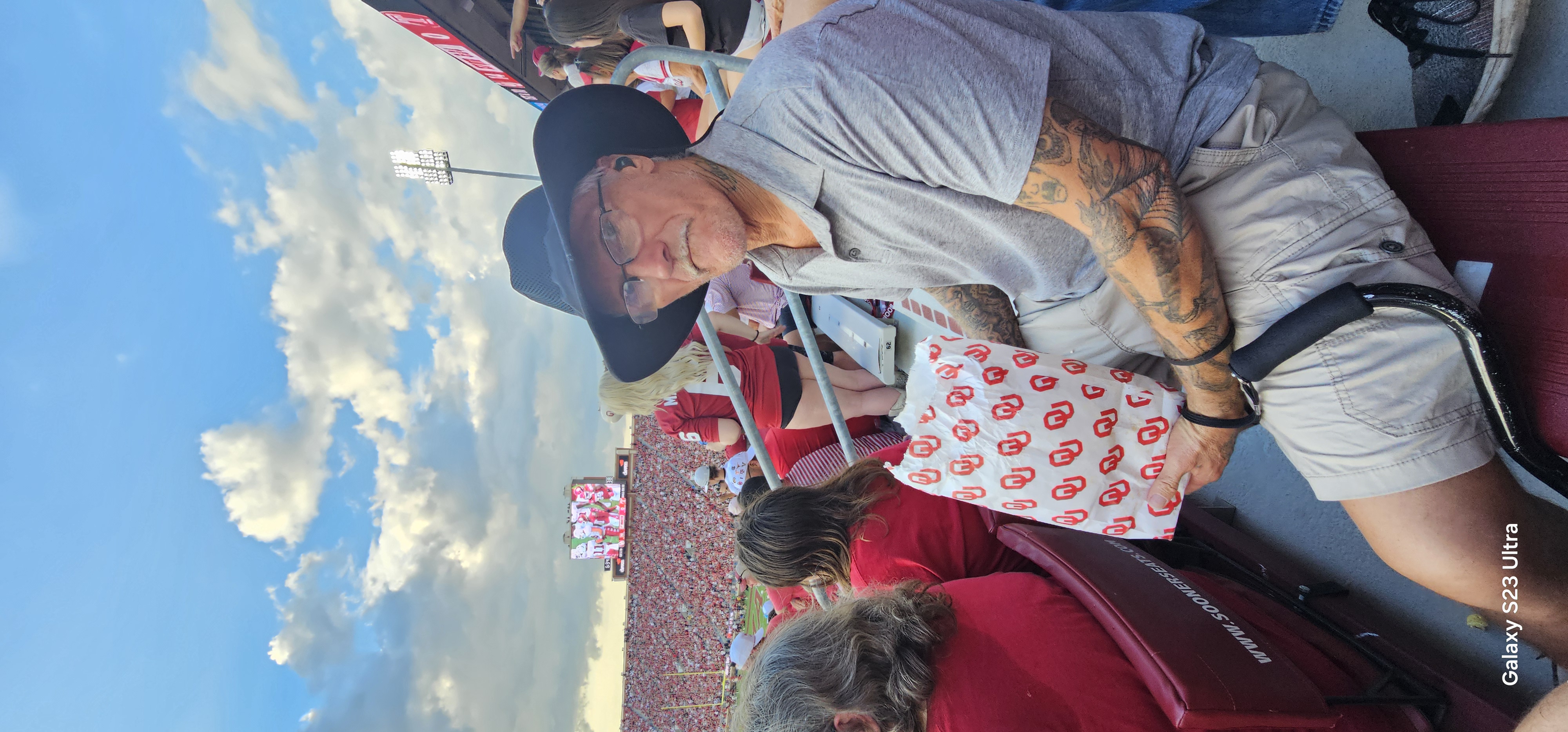 Lonnie at an OU Sooners football game